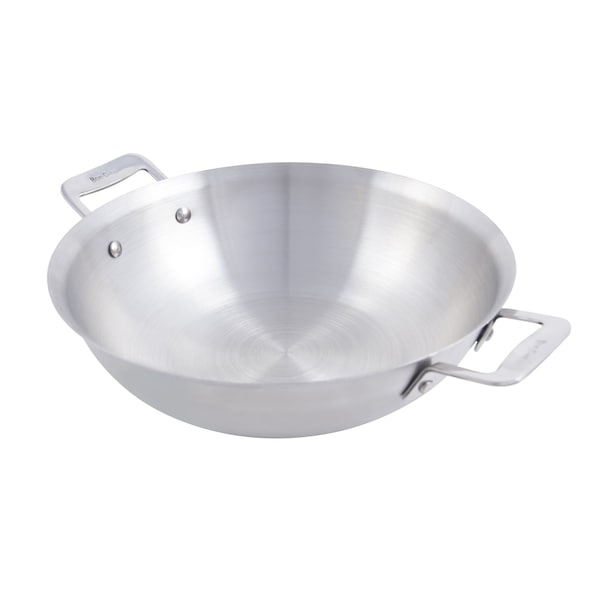 Bon Chef Cucina 10" Stir Fry Pan W/2 Side Hndls - Ind Btm 10 7/8" Dia X 3" H / 2 1/2 Qt 60014 - main